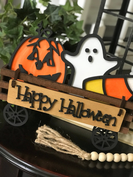 UNFINISHED Halloween Ghost Insert DIY Set for Wagon - Wholesale Set of 6