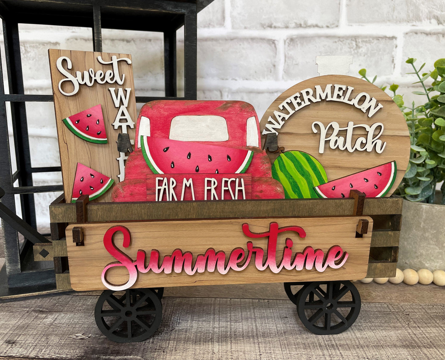 UNFINISHED Watermelon Insert DIY Set for Wagon - Wholesale Set of 6