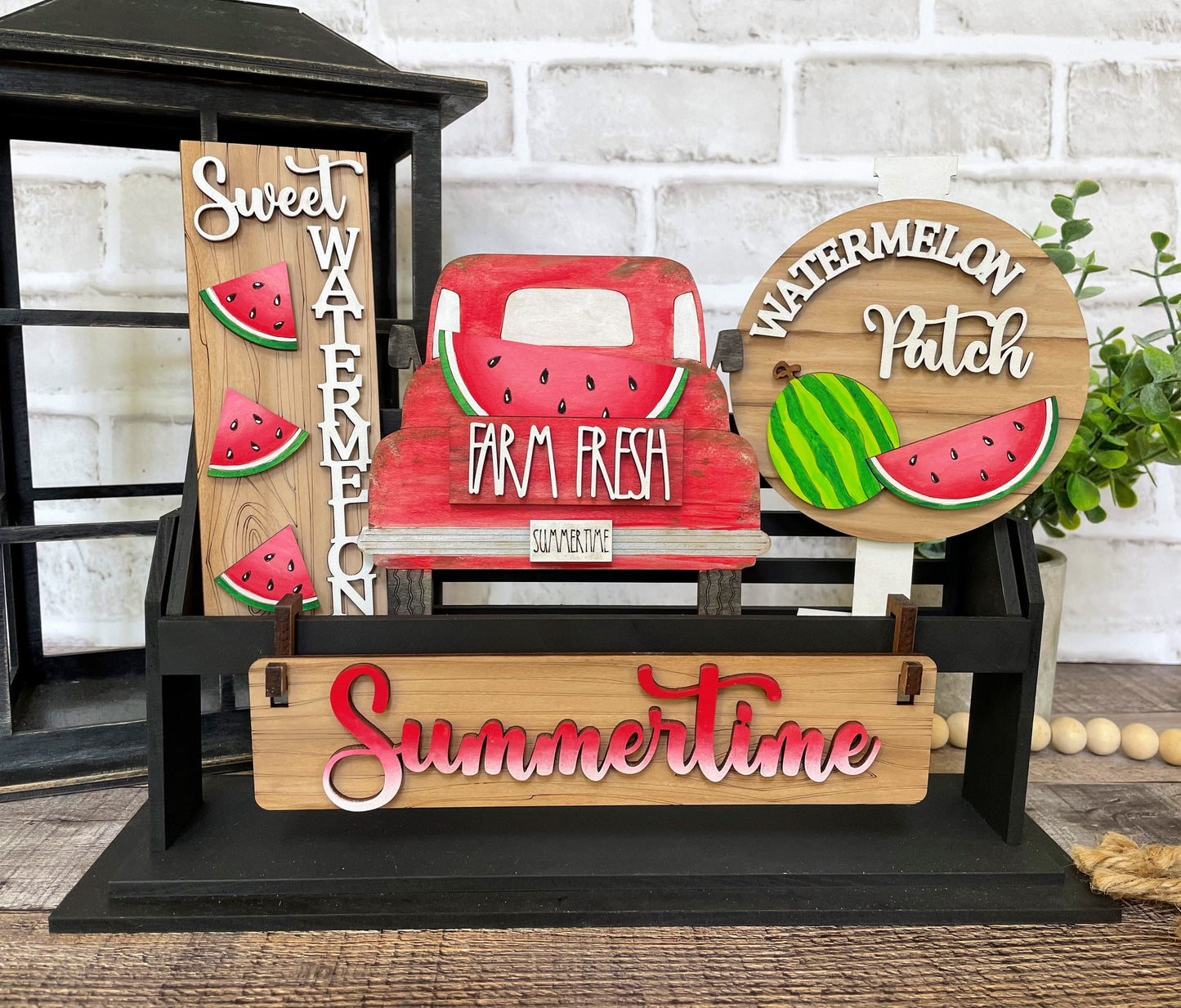 UNFINISHED Watermelon Insert DIY Set for Wagon - Wholesale Set of 6