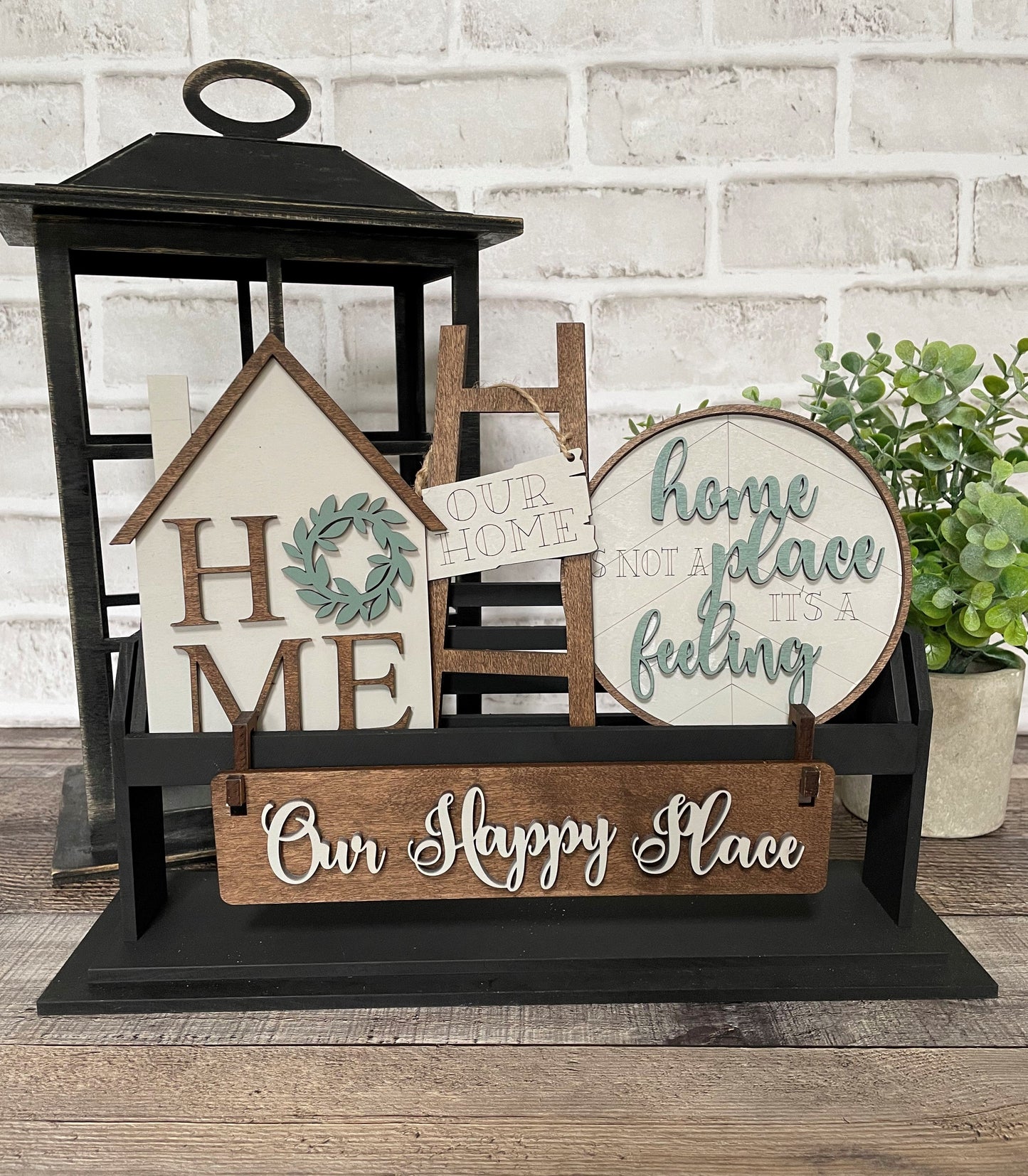 UNFINISHED Home Sweet Home Insert DIY Set for Wagon - Wholesale Set of 6