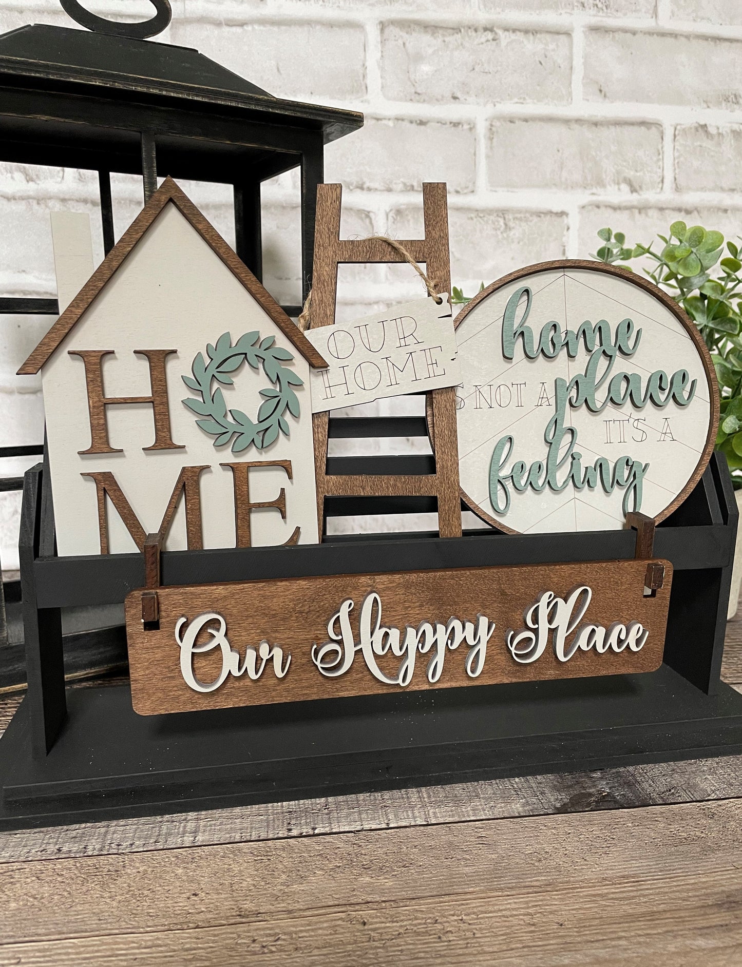 UNFINISHED Home Sweet Home Insert DIY Set for Wagon - Wholesale Set of 6