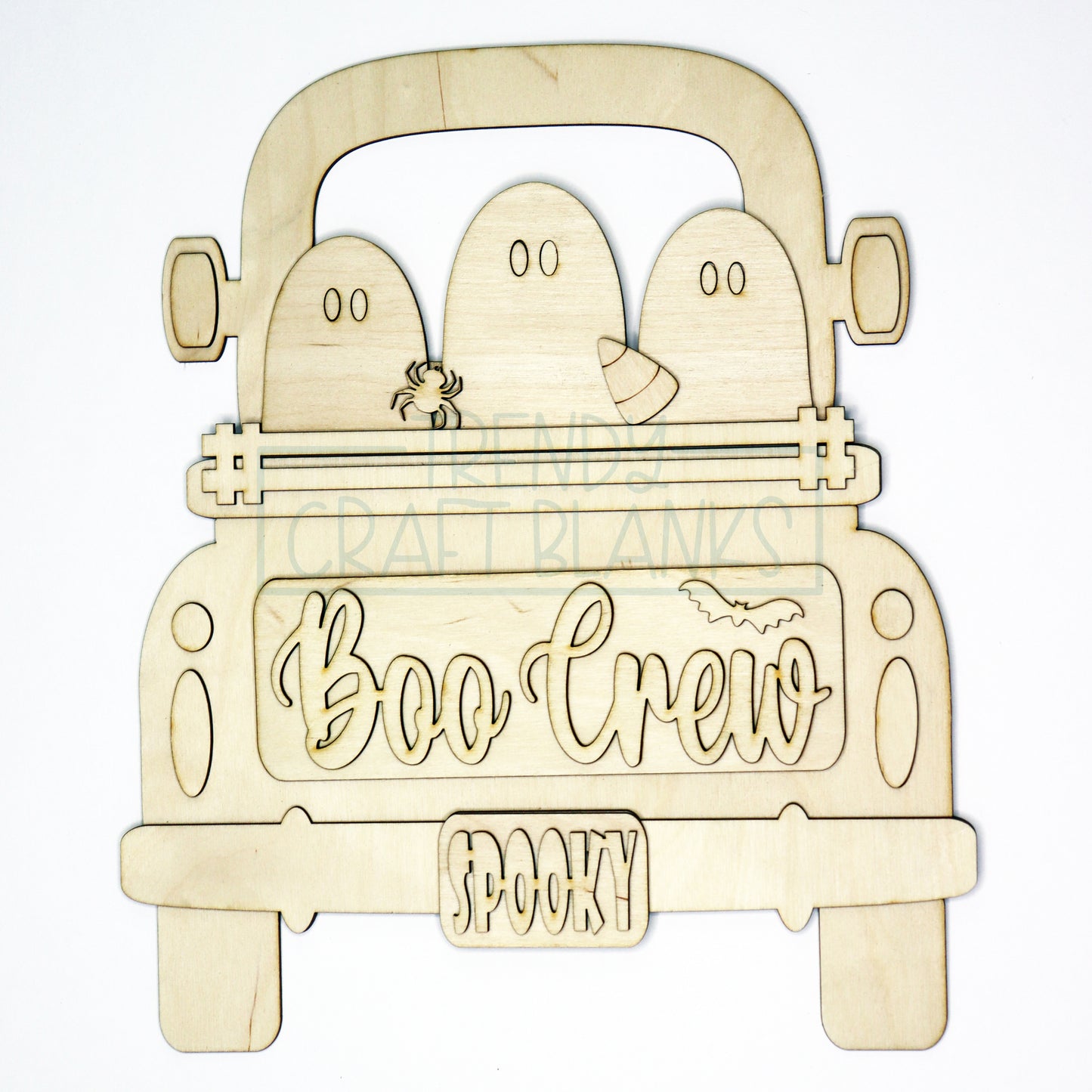 Boo Crew Halloween Interchangeable Inserts (Trucks, Door Hanger, Breadboards) - Wholesale Set of 6