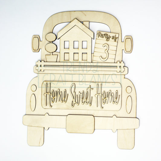 Home Sweet Home Interchangeable Inserts (Trucks, Door Hanger, Breadboards) - Wholesale Set of 6