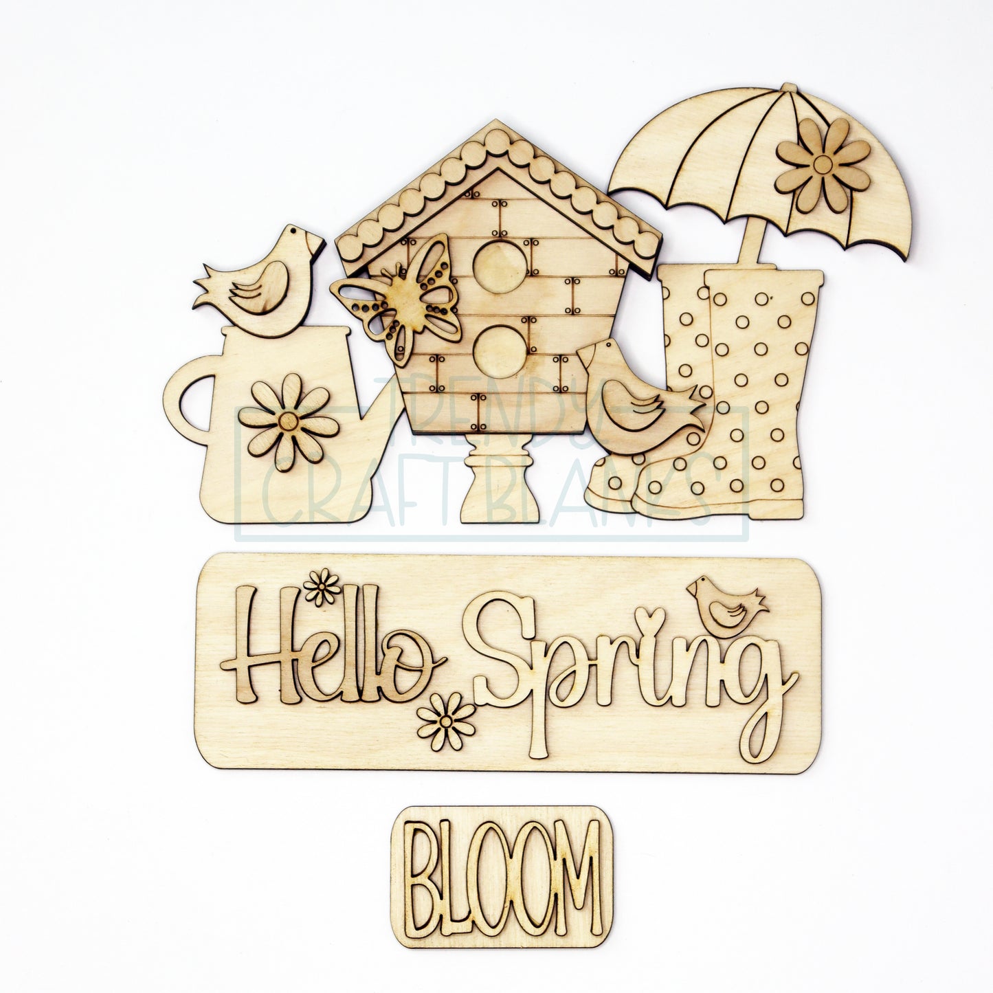 Hello Spring Interchangeable Inserts (Trucks, Door Hanger, Breadboards) - Wholesale Set of 6