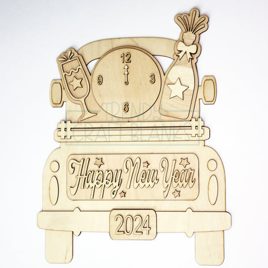 New Year Interchangeable Inserts (Trucks, Door Hanger, Breadboards) - Wholesale Set of 6