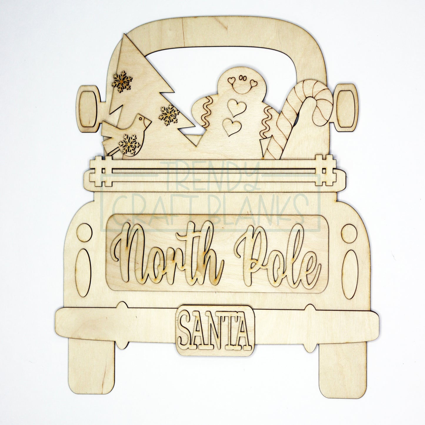 North Pole Interchangeable Inserts (Trucks, Door Hanger, Breadboards) - Wholesale Set of 6