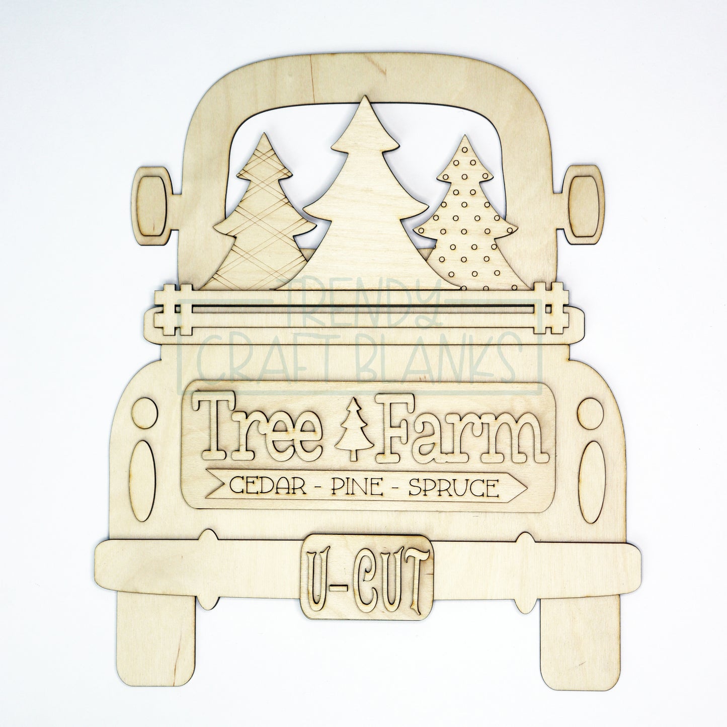 Tree Farm Interchangeable Inserts (Trucks, Door Hanger, Breadboards) - Wholesale Set of 6