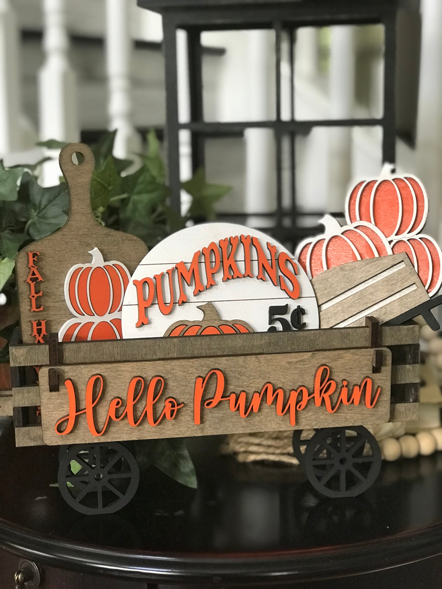 UNFINISHED Pumpkin Picking Insert DIY Set for Wagon