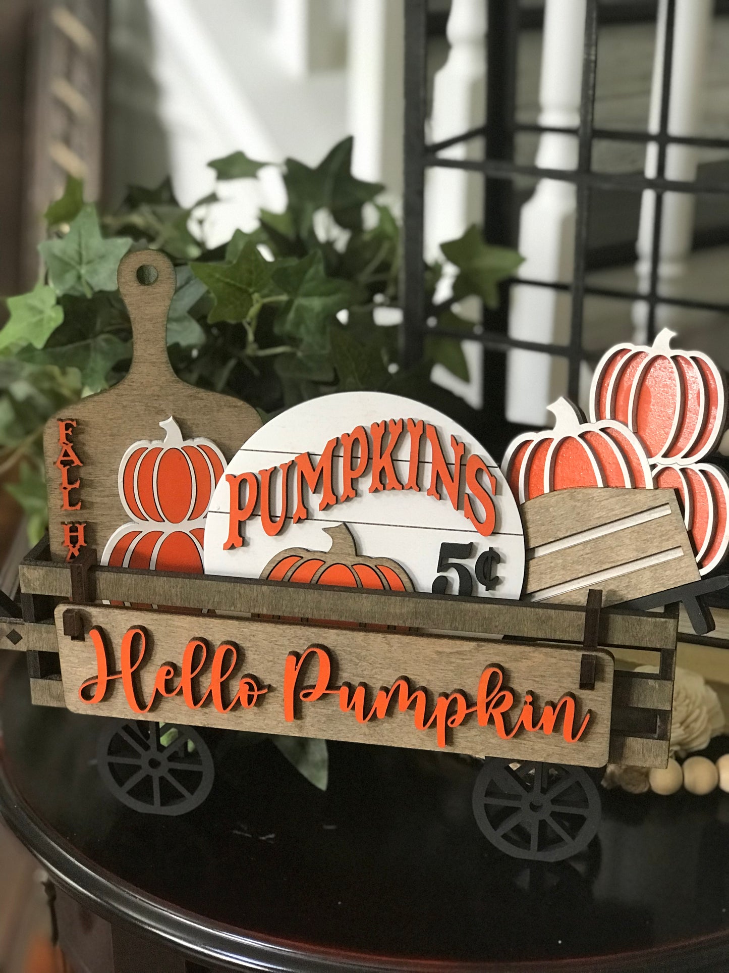 UNFINISHED Pumpkin Picking Insert DIY Set for Wagon